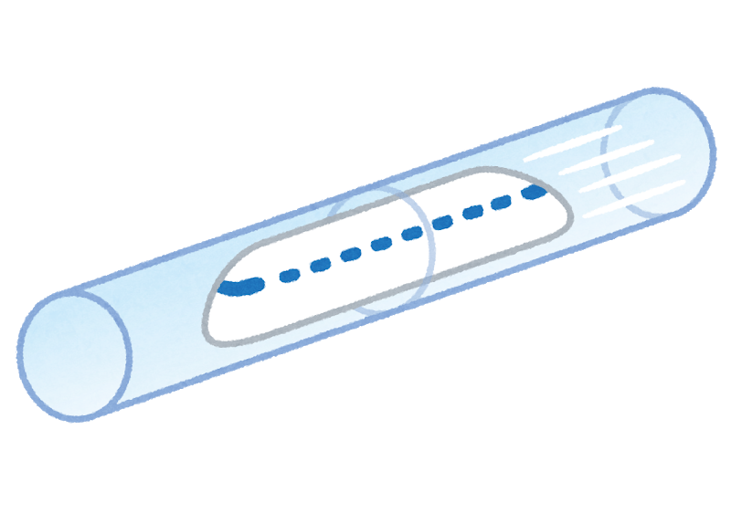 未来都市のチューブ型レールウェイのイメージ